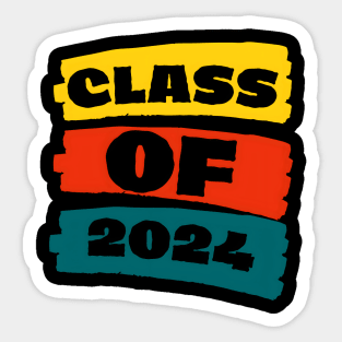 VIBRANT CLASS OF 2024 Sticker